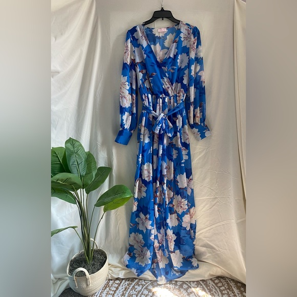 NWOT Pink Lily My Dearest Darling Floral Maxi Dress - Picture 12 of 15